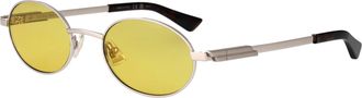 Bottega Veneta Unisex Sunglasses Bv1470s Silver Metal