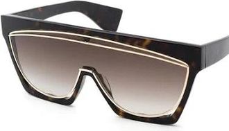 Loewe Brown Gradient Shield Unisex Sunglasses LW40012F 52F 00