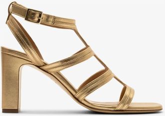 Parall&egrave;le Kate Sandal - Dames - Sandalen met hakken - Oranje - 36 EU - Leer - Schoenen