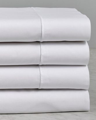 Maurizio Italy Single Line White Embroidered Sheet Set
