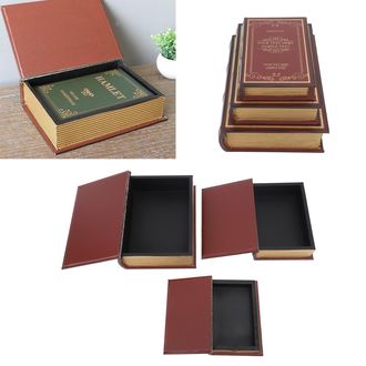 OEM [aufbewahrungsbox Im Vintage-stil] [dekorative Buchform] Dekorative Box In Form Eines Alten Buches F&uuml;r B&uuml;ro Und Sammler - Hochwertiges Modell Aus Mass