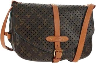 Louis Vuitton Pre-owned Cross Body Bags, female, Brown, Size: ONE SIZE Pre-owned Canvas Crossbody Bag