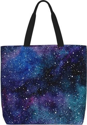 Generic Women Handbag Starry Women Tote Bag Large Capacity Reusable Crossbody Bags, For Daily, Christmas, Birthday, Gym, Graduation