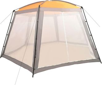 vidaXL Carpa Para Piscina De Tela Gris 590x520x250 Cm Vidaxl