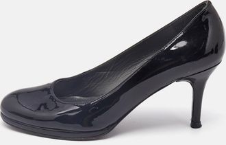 Stuart Weitzman Black Patent Leather Pumps