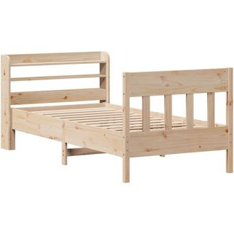 vidaXL Vidaxl - Estructura De Cama Sin Colch&oacute;n Madera Maciza De Pino 90x200 Cm