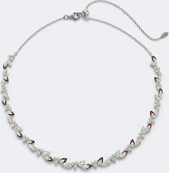 Kamyen Jewellery Autumn 18kt white gold and enamel choker with diamonds