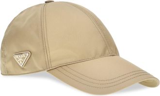 Prada Mens Baseball Cap Camel Polyamide Hat