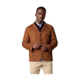 Brooks Brothers Giacca in camoscio - - Jackets - Uomo - Marrone - XL