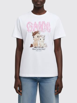Ganni T-shirts in cotone stampata Ganni