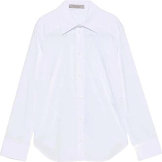 D.exterior Overhemden, Dames, Wit, M, Lange Mouwen Blouse