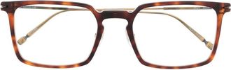 Matsuda square-frame glasses - unisex - Acetate/Metal - One Size - Brown