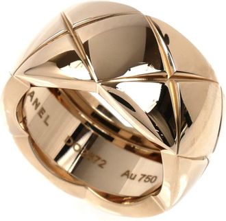 Chanel Pink Gold (18K) Band Ring (Pre-Owned)