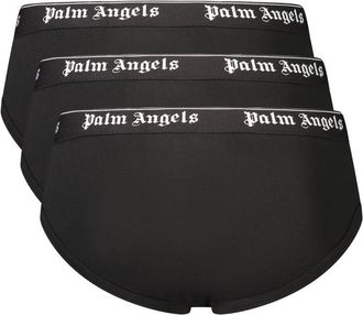 Palm Angels Black Cotton Mens Underwear Clothing