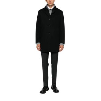 Montecore Jassen, Heren, Zwart, 2Xl, Wol, Single-Breasted Coat