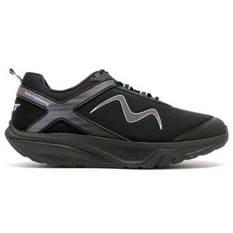 Mbt Sport 4 III Leather Textile Mens Low Top Trainers - Black - Size:UK 11.5