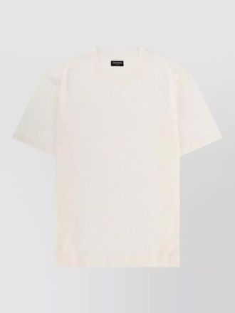 Ermenegildo Zegna linen oasi crew neck short sleeve t shirt