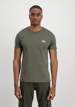 Alpha Industries T-Shirt ALPHA INDUSTRIES Basic T-Shirt SL, Herren, Gr. XXL, gr&uuml;n (schwarz olive), Obermaterial: 100% Baumwolle, Shirts T-Shirt
