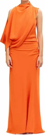 Acler Wilcott Maxi Dress In Fanta