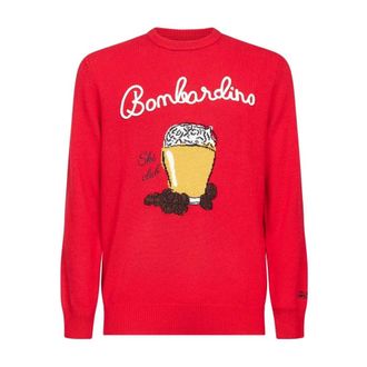MC2 Saint Barth Heron Sweater - Heren - Truien - Rood - Maat: M Katoen