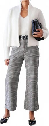 Fifteen Twenty Cely Cropped Cardigan In Cream