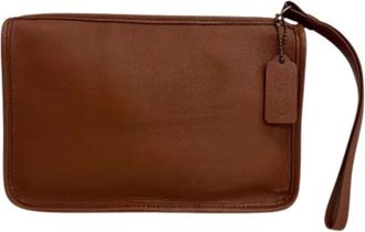 Coach Pre-owned Clutch bag 9972 - unisex - Vintage Clutch - Bruin - ONE Size - Leer - Vintage