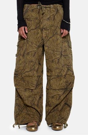 Jaded London Forest Camo Parachute Pants at Nordstrom, Size X-Small
