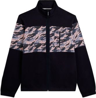 Freddy Felpa collo alto full zip uomo inserto camouflage