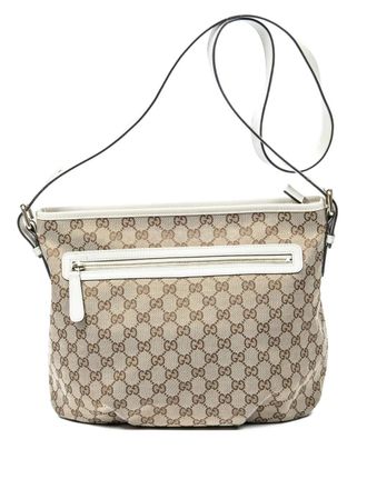 Gucci Schoudertas met GG patroon - Beige