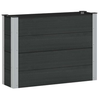 vidaXL Arriate Elevado Negro 100 X 30 X 72 Cm Vidaxl
