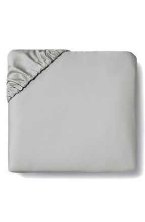SFERRA Fiona Fitted Sheet in Grey at Nordstrom, Size Queen