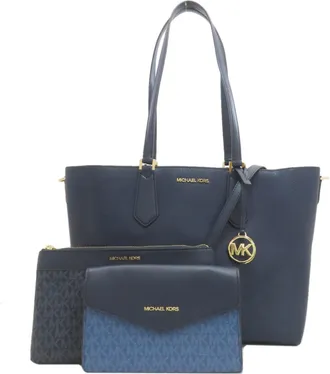 Michael Kors Navy Pvc Tote Bag (Pre-Owned)