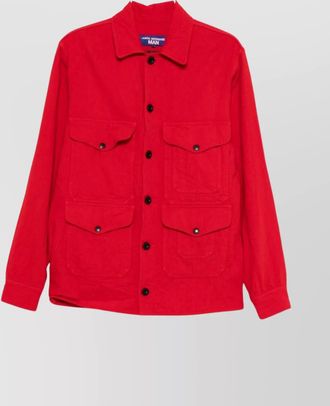 Junya Watanabe collared blazer with long sleeves and pockets