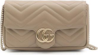 Gucci mini GG Marmont bag with cardholder - Neutrals