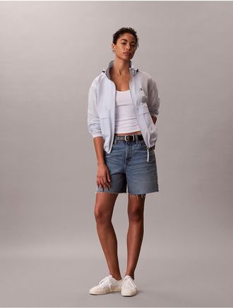 Calvin Klein Jeans Calvin Klein Womens Classic Windbreaker Jacket - Blue - XL