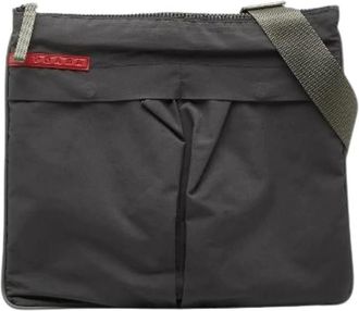 Prada Pre-owned Cross Body Bags, female, Gray, Size: ONE SIZE Pre-owned Sport Nylon Shoulder Bag