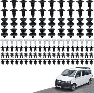 OEM 120 Piezas De Sujetadores De Moldura Interior Para Montaje En Panel De Coche Compatibles Con Passat