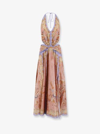 Zimmermann Vestito lungo Indra in cotone e seta - ZIMMERMANN - gender_Woman
