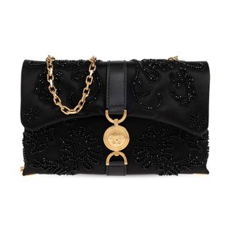Versace Handbags, female, Black, Size: ONE SIZE Kleio Mini Shoulder Bag