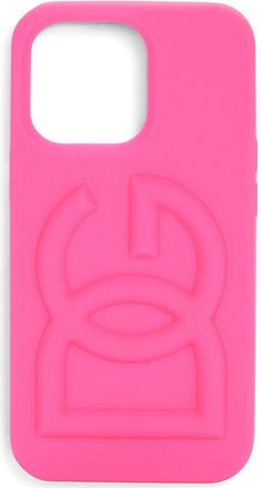Dolce & Gabbana 3D-logo iPhone 13 Pro case - women - Silicone - One Size - Pink