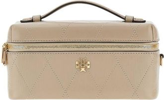 Tory Burch Beige Charlie Mini Crossbody Bag