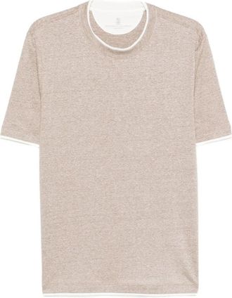 Brunello Cucinelli T-Shirt With Faux-Layering