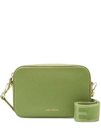 Coccinelle Tebe schoudertas met textuur - Groen