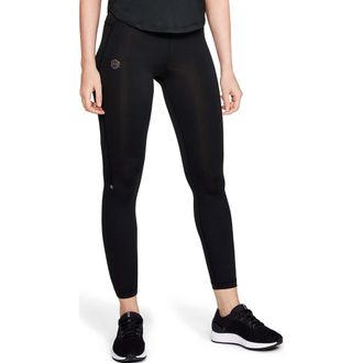 Under Armour Womens Lauf-Tights UA Rush HeatGear Leggings, Black, XS
