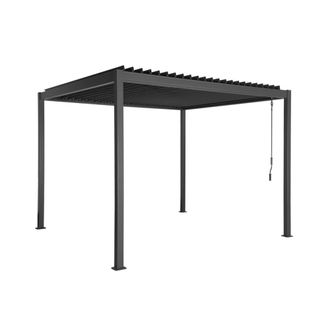 Sweeek P&eacute;rgola bioclim&aacute;tica 3x3m de aluminio y acero con lamas orientables