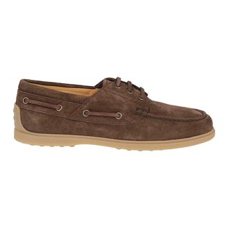 Tod's Suede Bootsschoen - Heren - Bootschoenen - Bruin - 42 EU - Leer - Schoenen