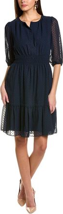 Nanette Lepore Clipped Dot Mini Dress