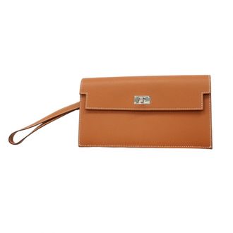 Herm&egrave;s Gold Long Wallet (Bi-Fold) (Pre-Owned)