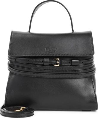 Moschino Zwarte Handtas Ss 25 - Dames - Handtassen - Zwart - ONE Size - Leer - Tassen