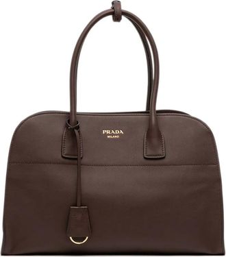 Prada Borsa tote grande in pelle 2013-2025 - Marrone